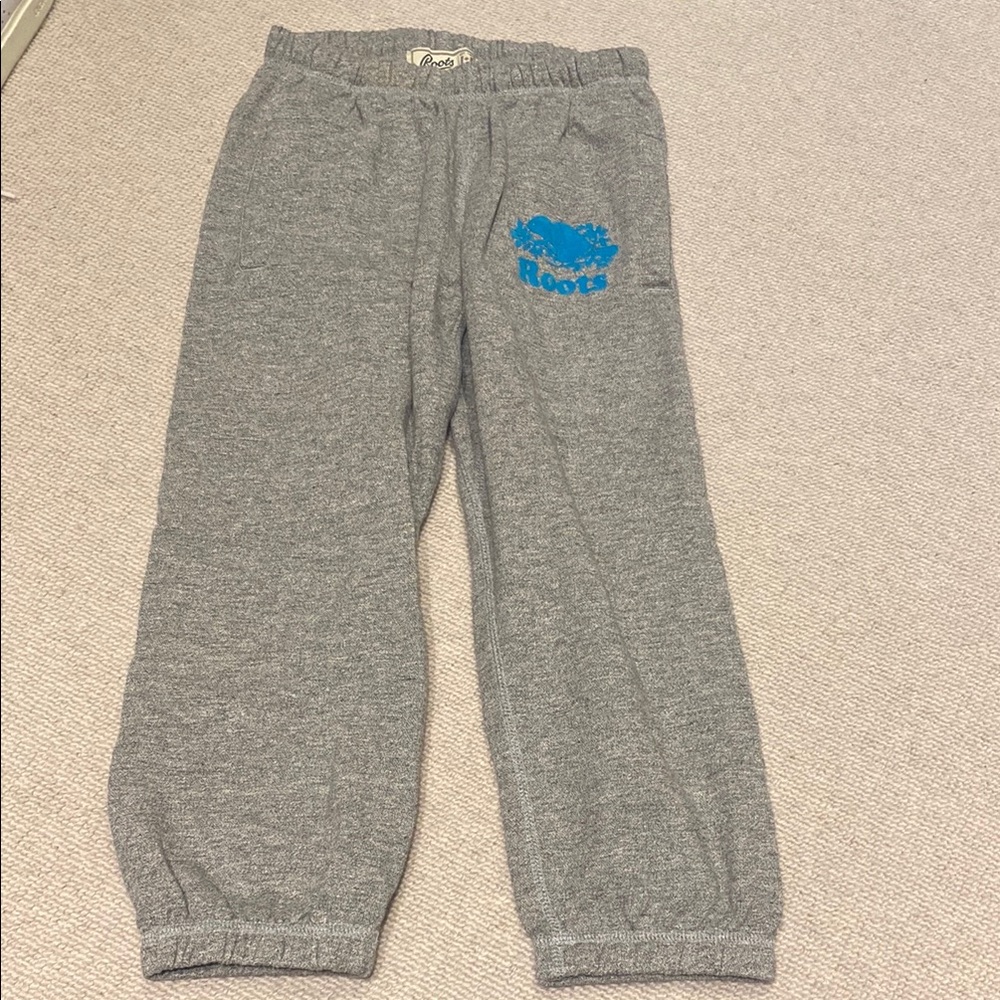 Roots Gray Sweatpants with Elastic Cuffs